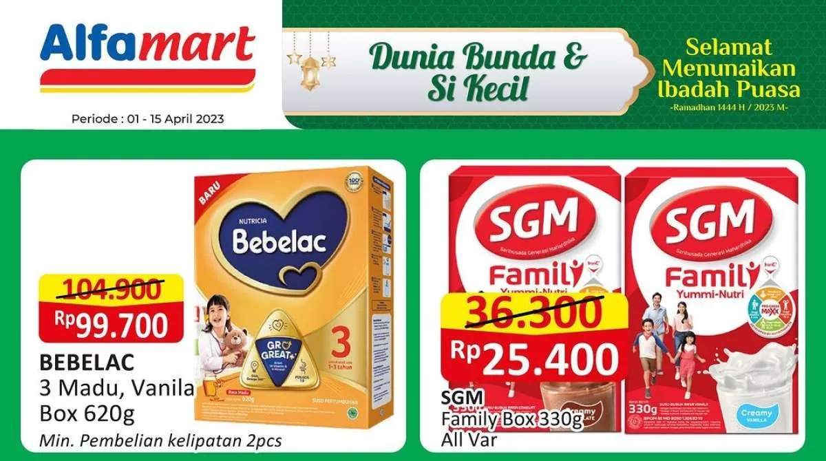 Promo Alfamart sampai 15 April 2023, Manfaatkan untuk Belanja Susu Anak Lebih Hemat