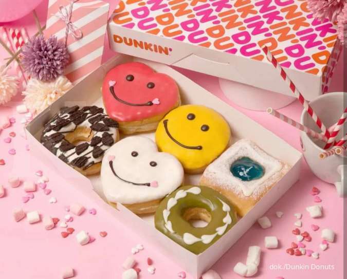 Promo Dunkin Donuts Happy Monday, Ada Gratis Donut dan Minuman Tiap Pembelian 8 Donut