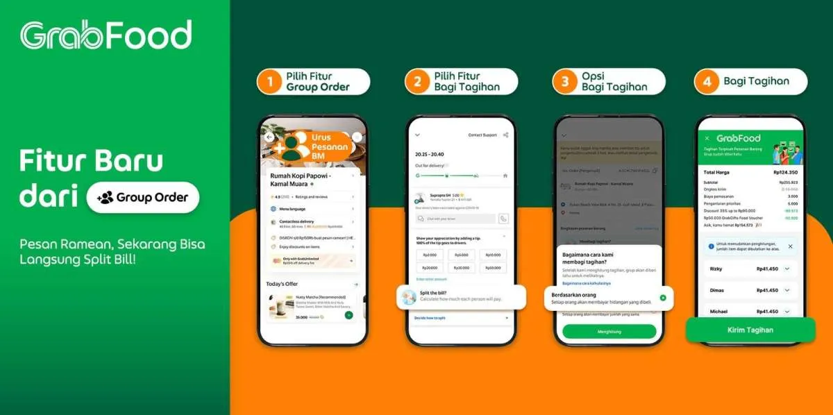 GrabFood Hadirkan Fitur Pendukung Baru: Group Order Sekarang Bisa Langsung Split Bill
