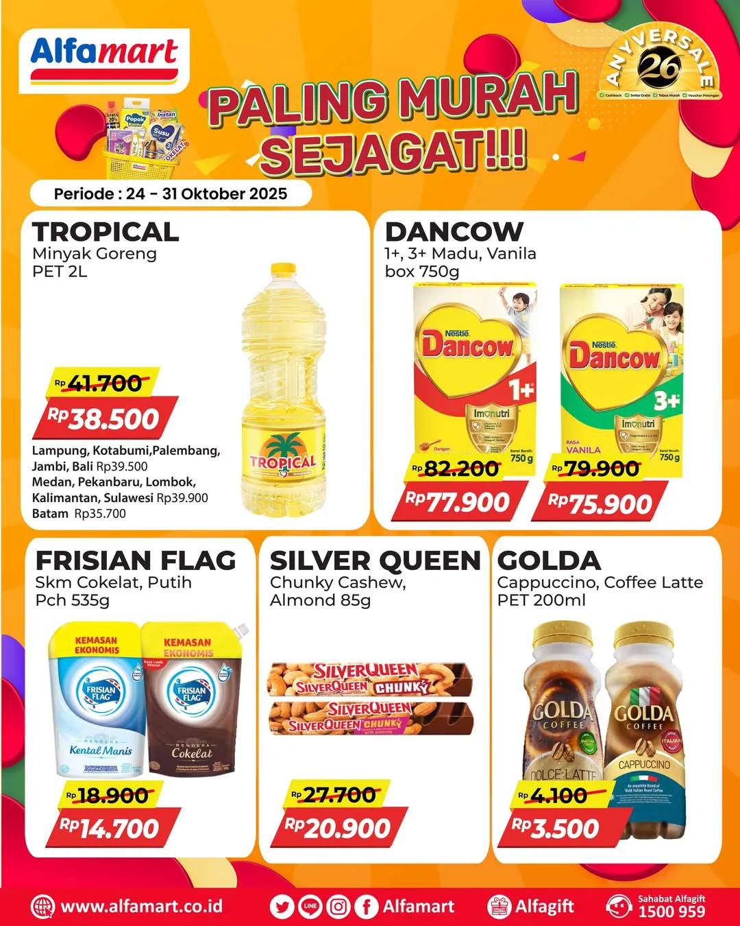 Promo Alfamart Paling Murah Sejagat Periode 24-31 Oktober 2025