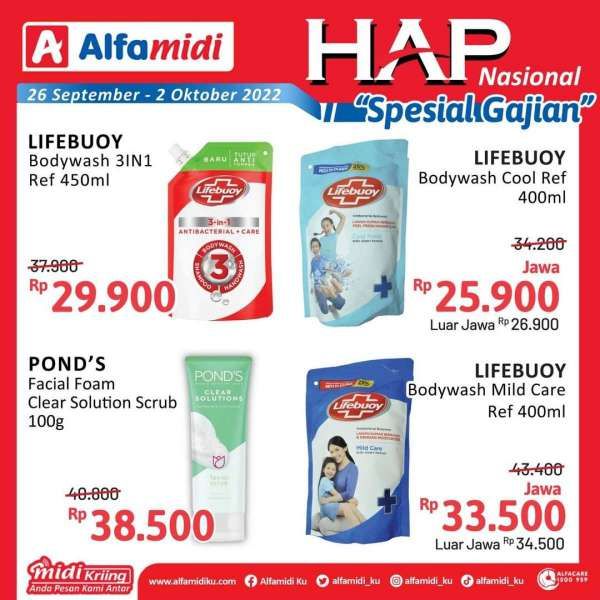 Promo Alfamidi Hemat Satu Pekan Spesial Gajian Periode 26 September-2 Oktober 2022
