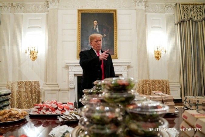 Koki cuti tanpa gaji, Trump ganti sajian dari Mc Donald's dan Wendy's 