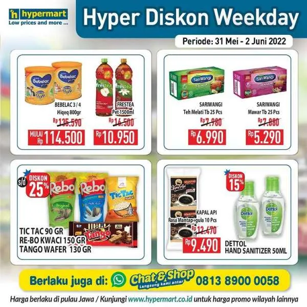 Promo Hypermart Mulai 31 Mei-2 Juni 2022