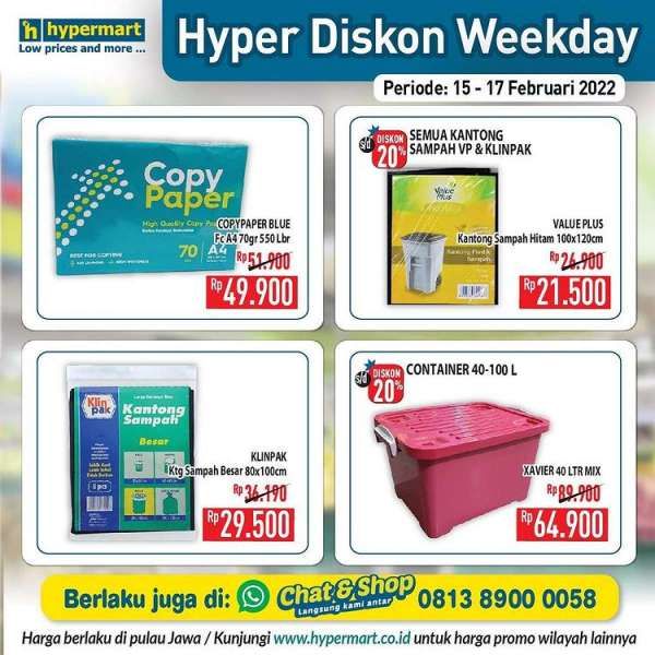 Promo Hypermart 15-17 Februari 2022