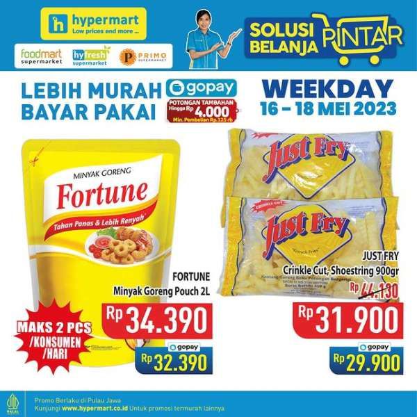 Promo Hypermart Hyper Diskon Weekday Periode 16-18 Mei 2023