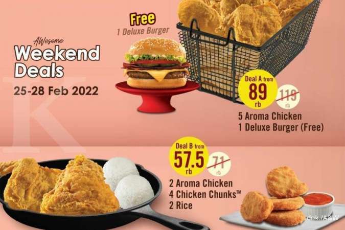 Promo A&W 25-28 Februari 2022, Paket Weekend Deals Terbaru di Bawah Rp 90.000!