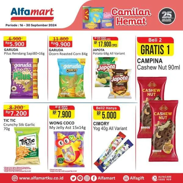 Promo Alfamart Snack Fair Periode 16-30 September 2024