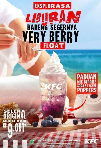 Promo KFC 2022 Very Berry Float