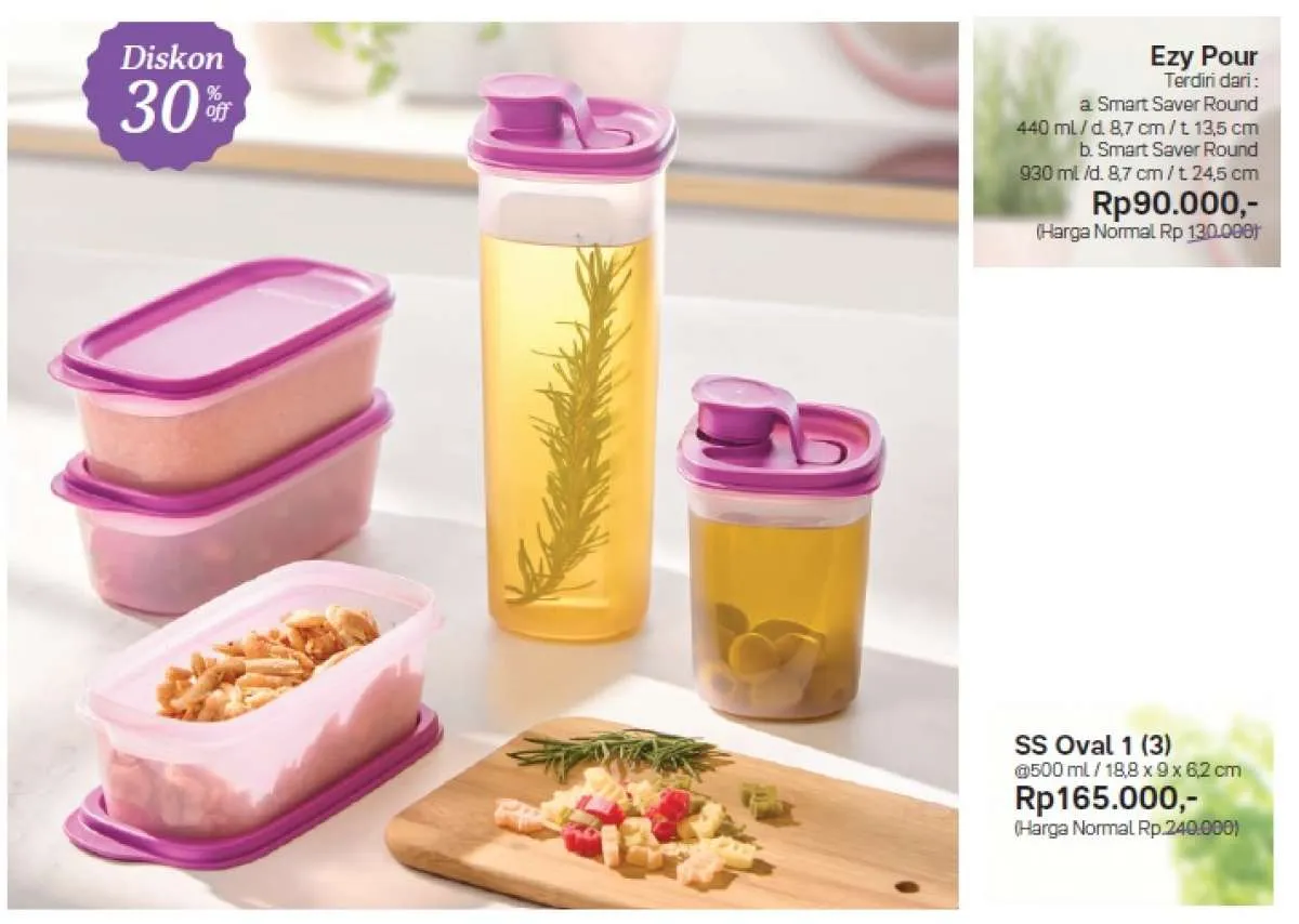 Katalog promo Tupperware Juli 2021, khusus penyimpan serba guna diskon sampai 40%