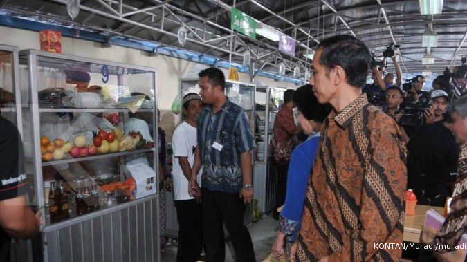 Jokowi: PKL di Kota Tua 280, sisanya asongan