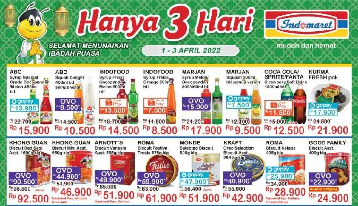 Promo JSM Indomaret Terbaru di April 2022, Belanja Mudah dan Hemat Selama 3 Hari