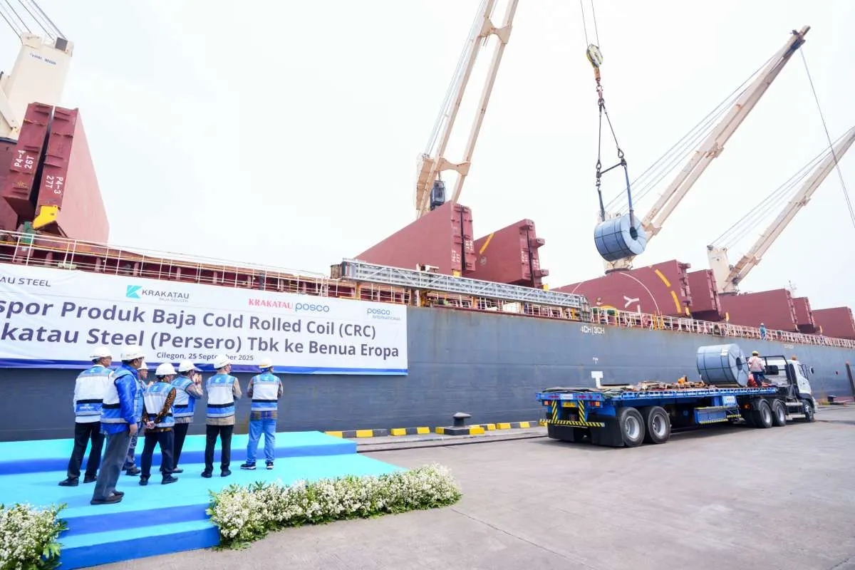 Krakatau Baja Industri Ekspor 54.000 Ton CRC ke Spanyol Senilai Rp 571 Miliar