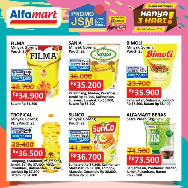 Promo JSM Alfamart Weekend 18-20 Oktober 2024