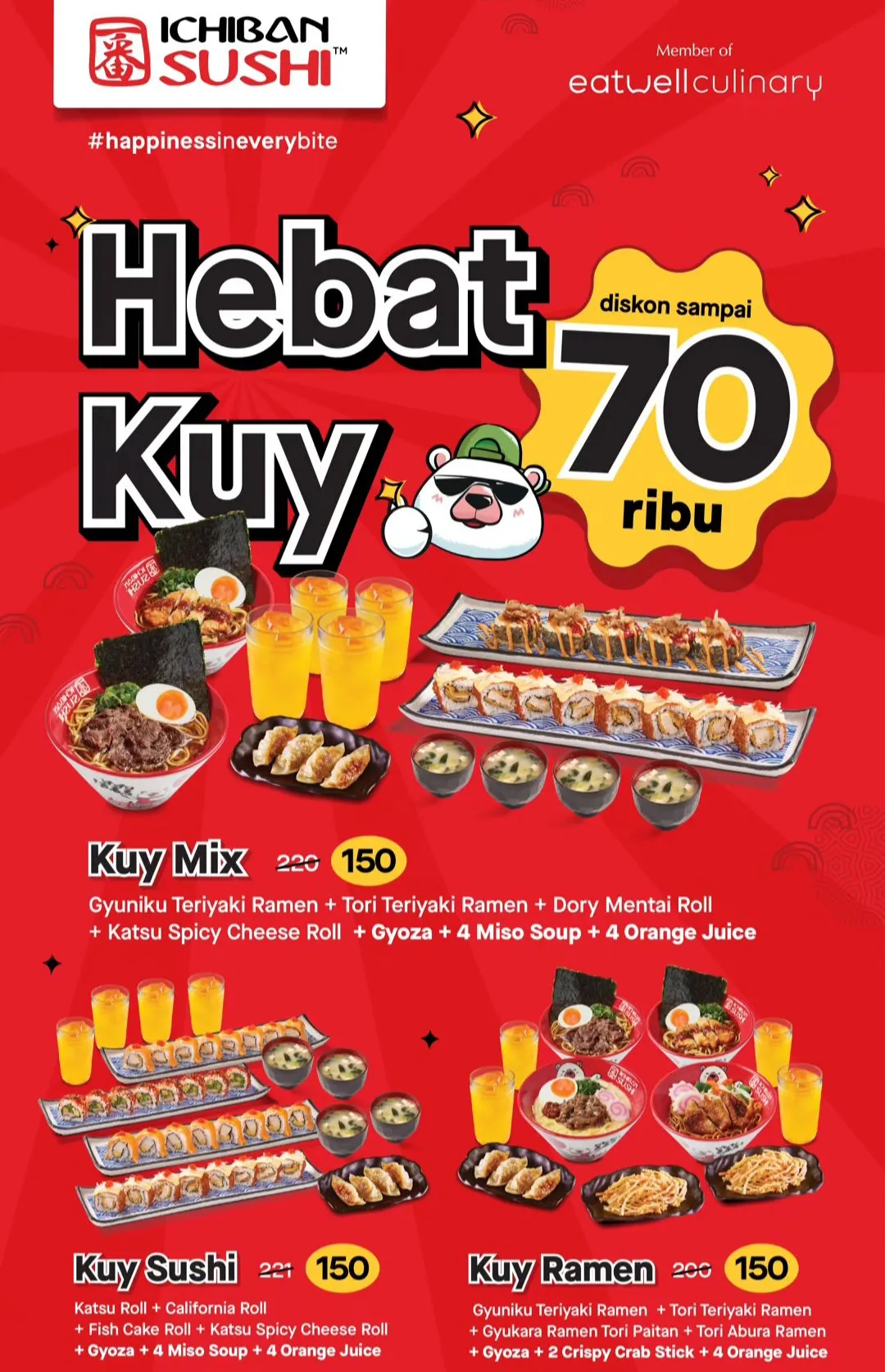 Ichiban sushi paket Hebat Kuy