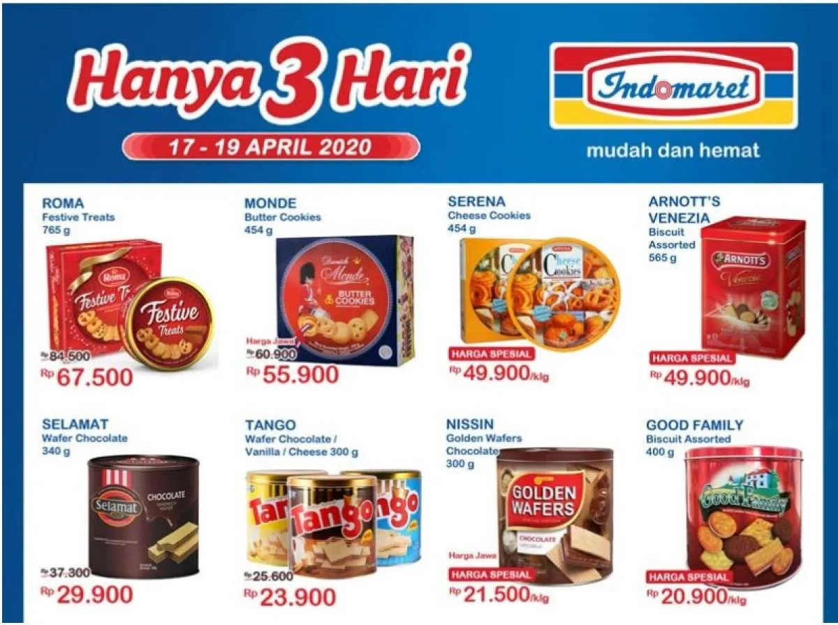 Promo Indomaret Hanya 3 Hari terbaru, 17-19 April 2020!