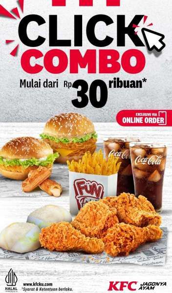 Promo KFC Click Combo Terbaru April 2024