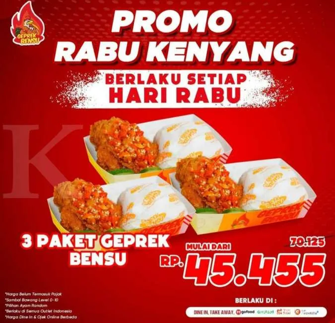 Promo Geprek Bensu - Rabu Kenyang
