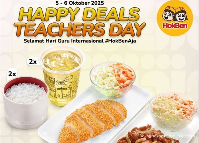 Promo HokBen Hari Ini 5-6 Oktober 2025, Lebih Hemat di Hari Guru Sedunia 