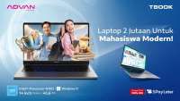 Laptop ADVAN TBOOK Terbaru Hadir, Dibanderol Rp 2,8 Jutaan