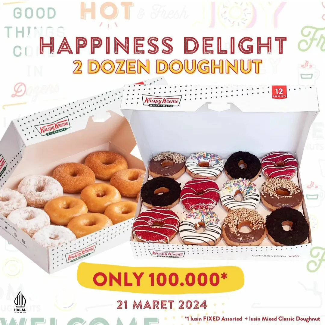 Promo Krispy Kreme hari ini 21 Maret 2024