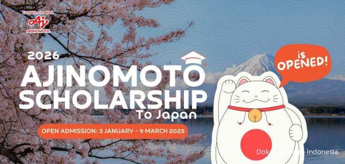 Ajinomoto Buka Pendaftaran Beasiswa Program Master ke Jepang 