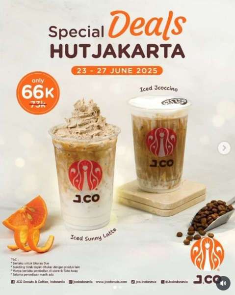 Promo J.CO Spesial HUT Jakarta 23-27 Juni 2025