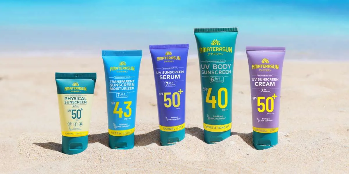 7 Rekomendasi Sunscreen Amaterasun yang Sesuai dengan Jenis Kulit & Kebutuhan Kamu