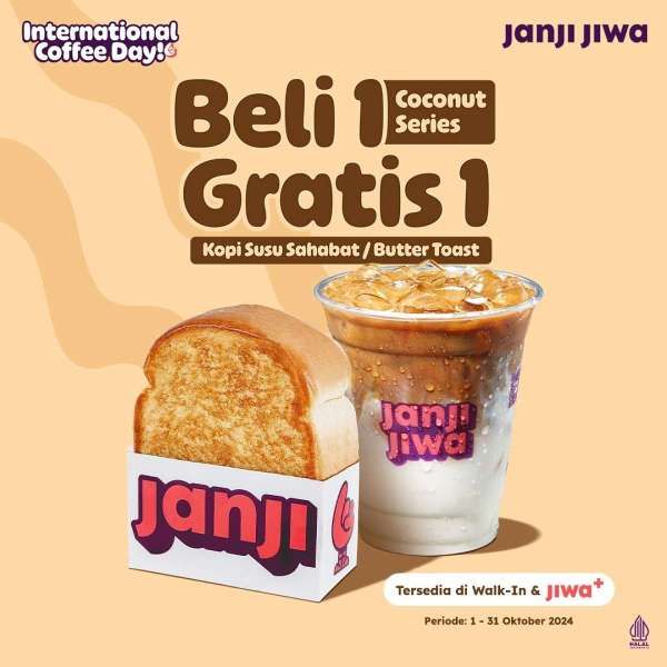 Promo Hari Kopi Sedunia di Janji Jiwa Oktober 2024