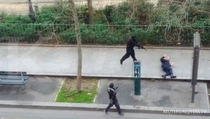Pelaku teror Charlie Hebdo ditembak mati