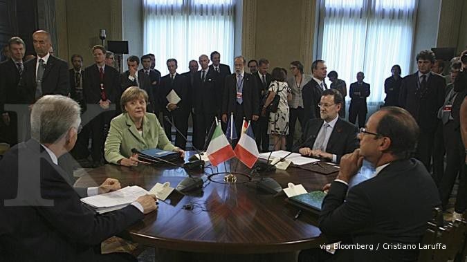 Merkel-Hollande satu suara hadapi Yunani