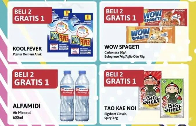 Promo Alfamidi Ngartis 1-15 Februari 2026, Beli 1 Gratis 1 dan Beli 2 Gratis 1