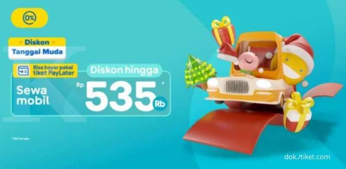 Promo Sewa Mobil dari Tiket.com, Dapatkan Diskon Hingga Rp 535.000