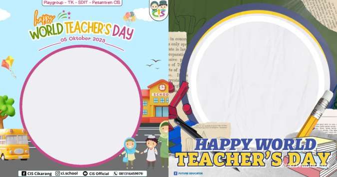 40 Twibbon Hari Guru Sedunia sebagai Ucapan Terima Kasih untuk Guru Tersayang