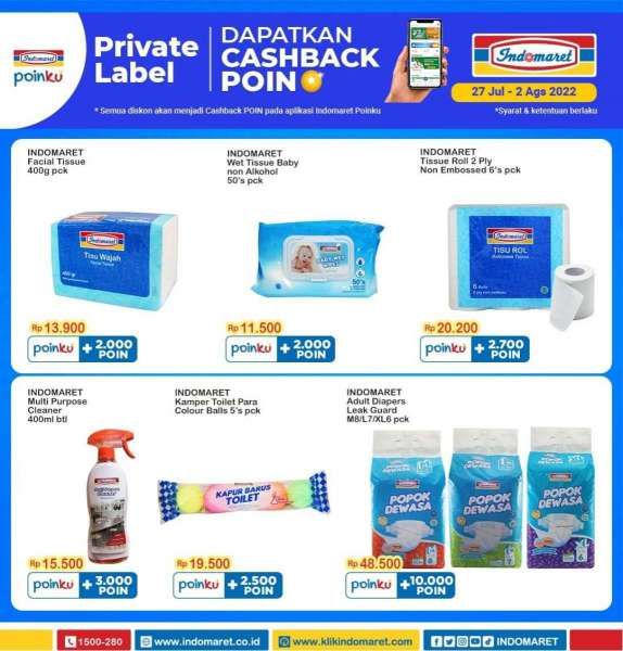 Belanja dengan lebih terjangkau di promo Indomaret super hemat mingguan terbaru pada bulan Juli tahun 2022 ini. 