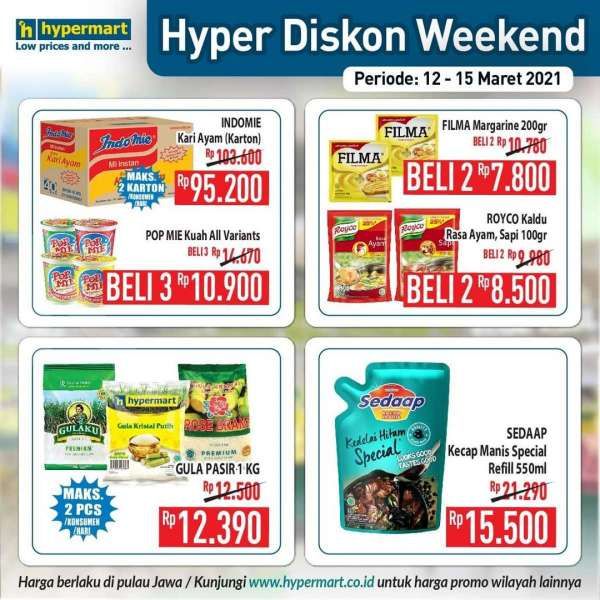 Promo Hypermart weekday 15 Maret 2021, ada penawaran Hyper Diskon!