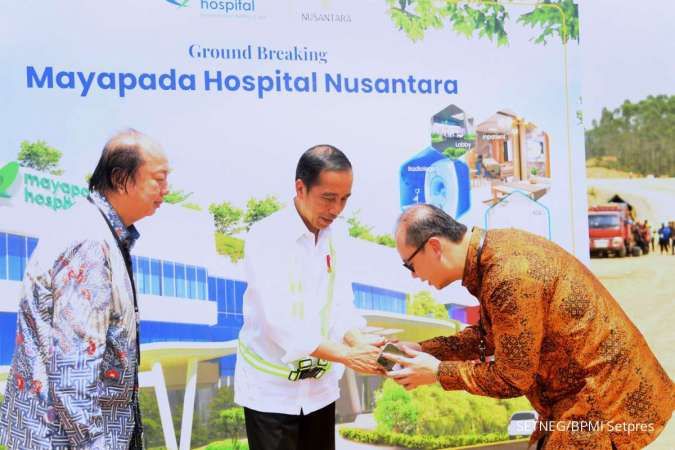 Groundbreaking RS Mayapada di IKN, Jokowi Titip Pasien BPJS Kesehatan Tak Dilupakan