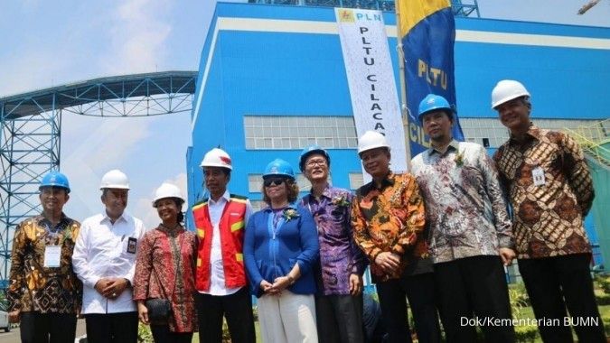 Presiden Jokowi resmikan pembangkit listrik tenaga uap di Cilacap