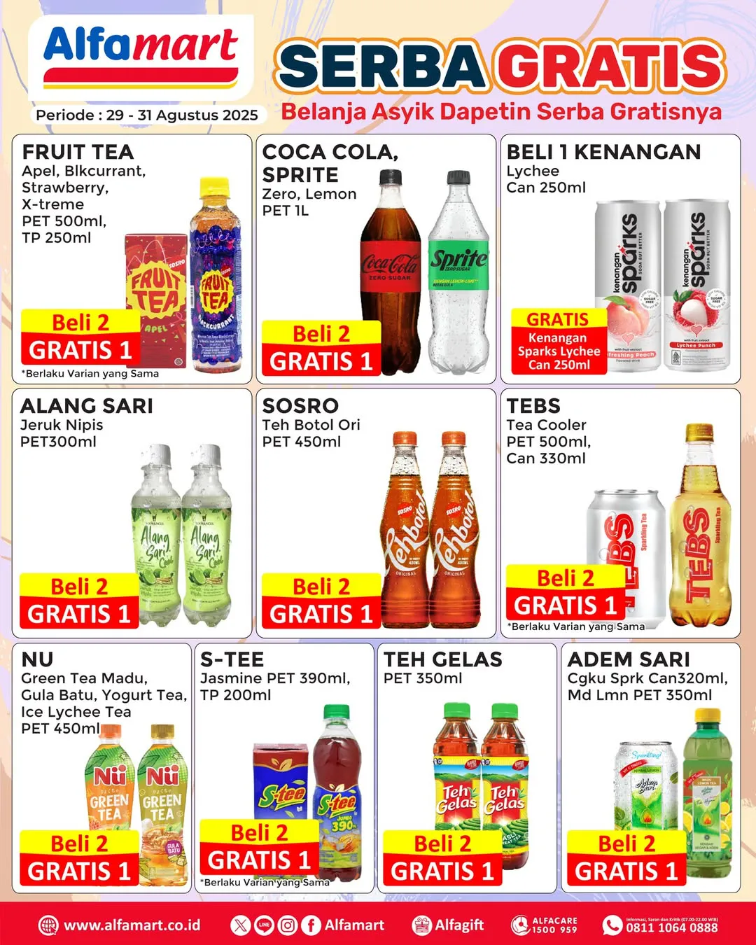 Promo Alfamart Serba Gratis Periode 29-31 Agustus 2025