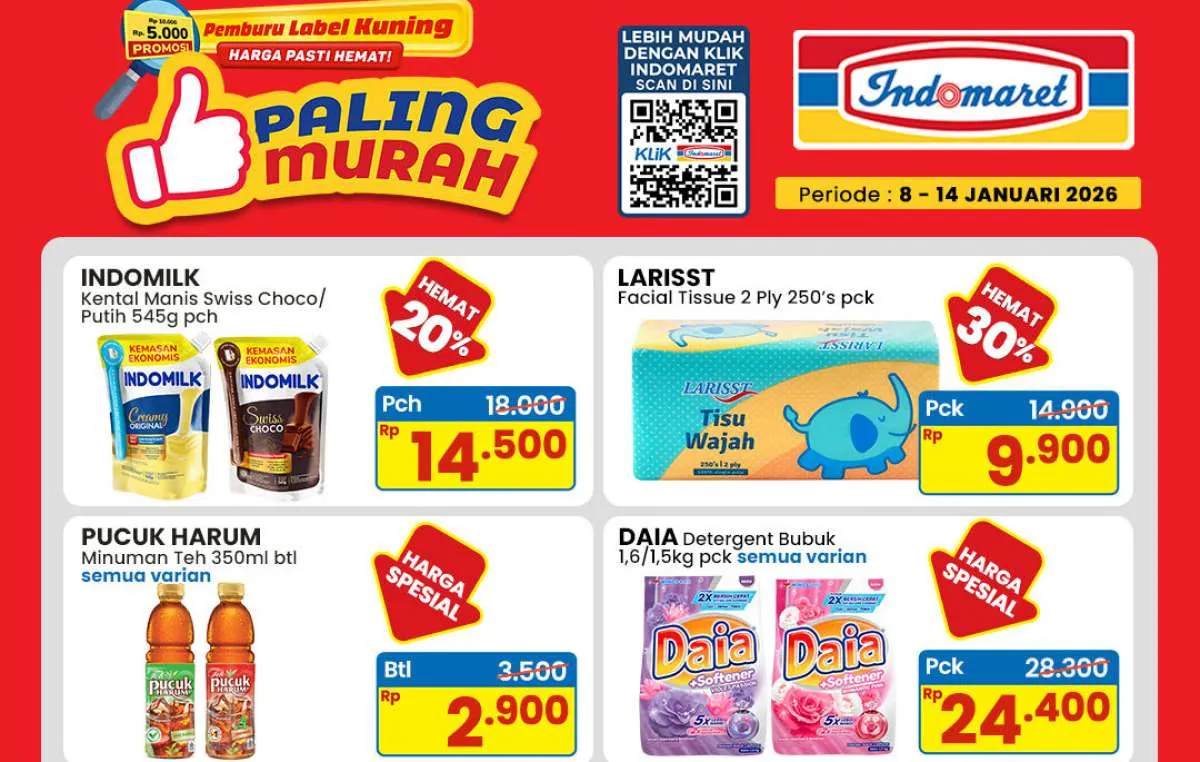 Promo Indomaret 8-14 Januari 2026, Daia & Lifebuoy Spesial Paling Murah