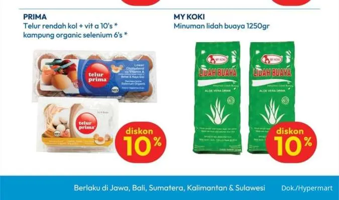 Promo Hypermart Dua Mingguan 15-28 Januari 2026, Kimchi-Telur Organik Diskon 10%