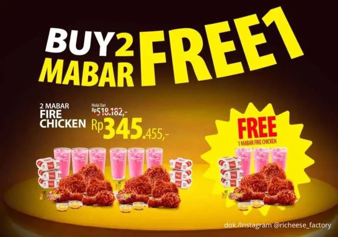 Diskon Besar Richeese Factory: Promo Buy 2 Free 1 Bikin Makan Makin Puas