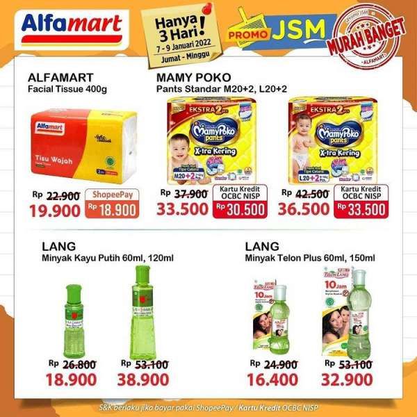 Promo JSM Alfamart Terbaru di 7-9 Januari 2022