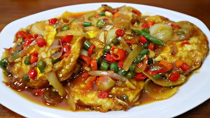 semur telur ceplok pedas