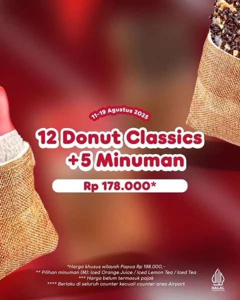 Promo Dunkin Merdeka Treats 11-19 Agustus