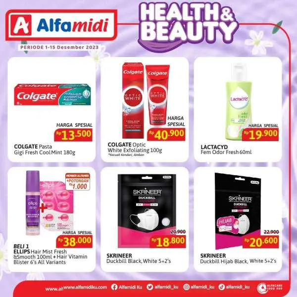 Promo Alfamidi Health & Beauty Periode 1-15 Desember 2023