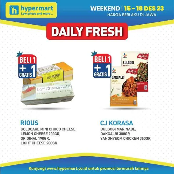 Promo JSM Hypermart Hyper Diskon Weekend Periode 15-18 Desember 2023