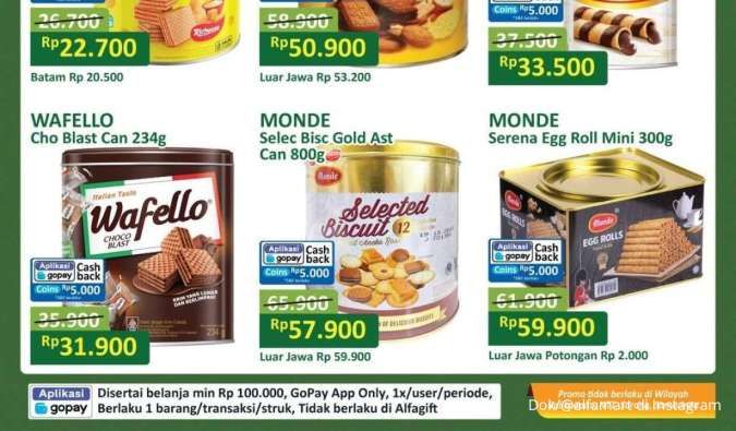 Promo Alfamart Gajian Untung Spesial Munggahan Februari 2025, Promo Wafello & Monde