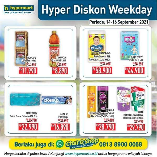 Katalog Promo Hypermart Hyper Diskon Weekday Periode 14-16 September 2021