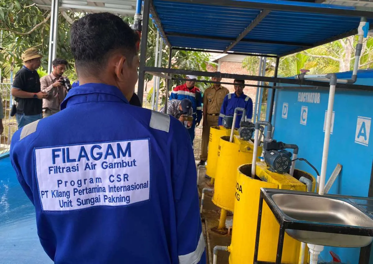 Kilang Pertamina Internasional Kembangkan Filtrasi Air Gambut bagi Masyarakat