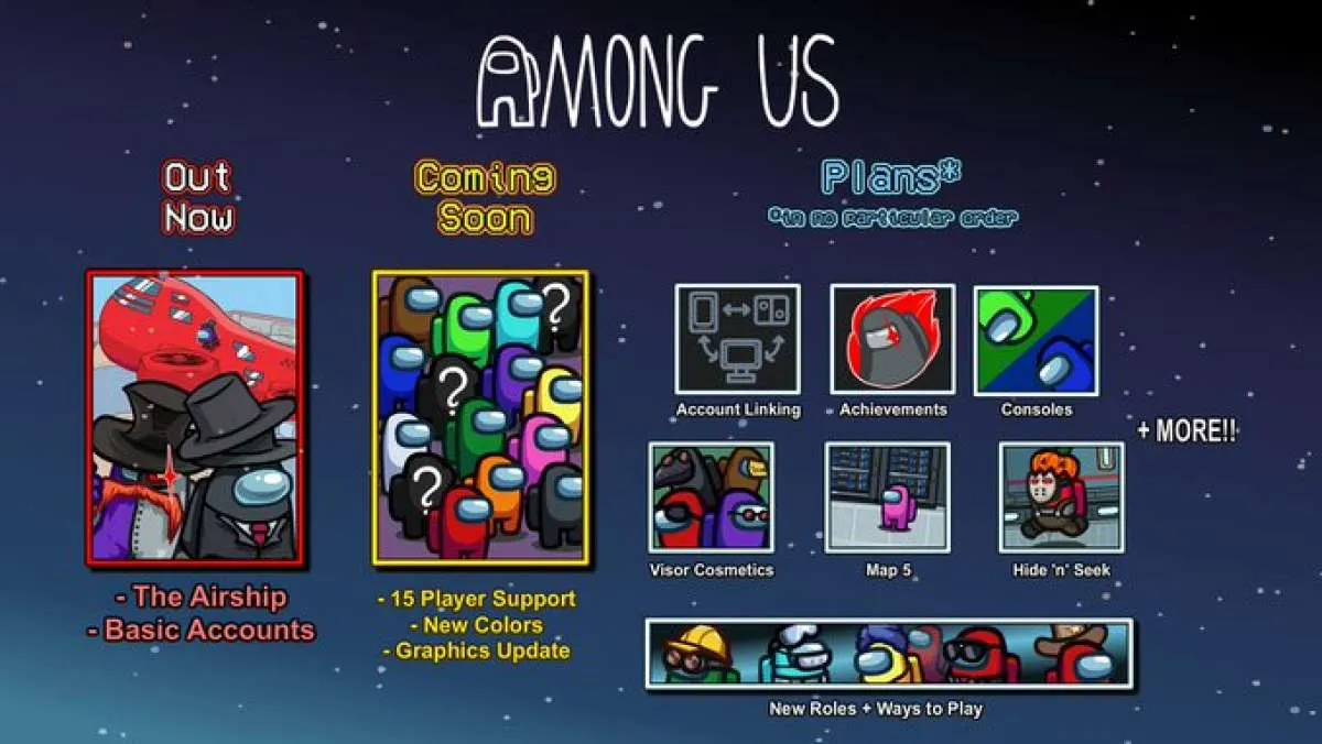 Game Among Us akan kedatangan deretan konten baru, ada mode petak umpet juga!